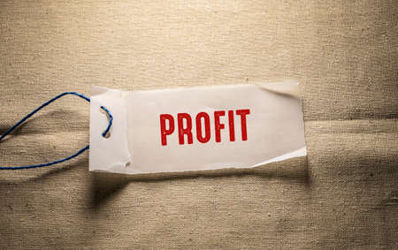 Close up of Profit Word , Business Concept Ideaの写真素材