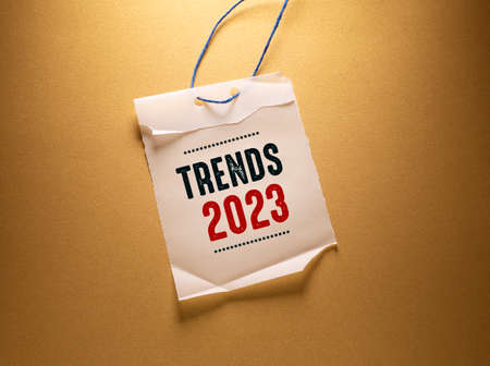 Close up of Trend Word , Business Concept Ideaの写真素材