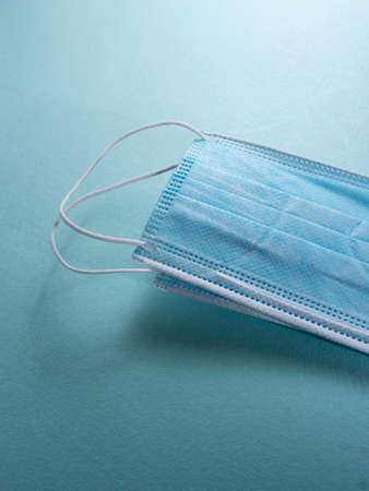 Close up of Disposable medical masksの写真素材