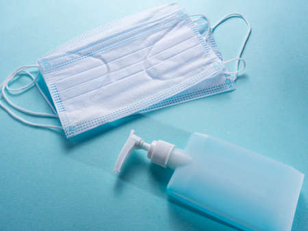 Hand disinfection. Hygienic cleaning liquid , covid 19