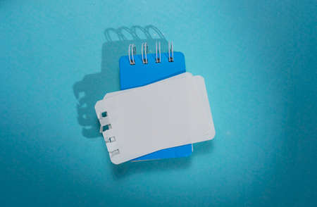Close up of a blank paper book