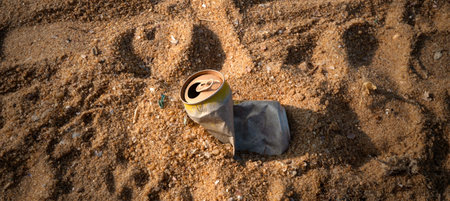 Beach of Sri Lanka is polluted with garbageの写真素材