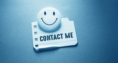 Words with contact us Business Concept ideaの写真素材