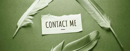 Words with contact us Business Concept ideaの写真素材