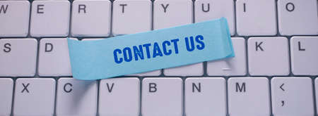 Words with contact us Business Concept ideaの写真素材