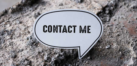 Words with contact us Business Concept ideaの写真素材