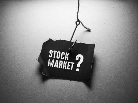 Conceptual caption Stock Market. Business approach market where stocks and bonds are traded or exhortated Thinking New Bright Ideas Renewing Creativity And Inspirationの写真素材