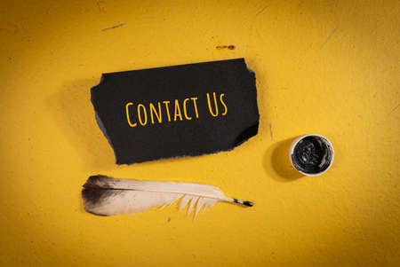 Words with Contact Us Business Concept Ideaの写真素材