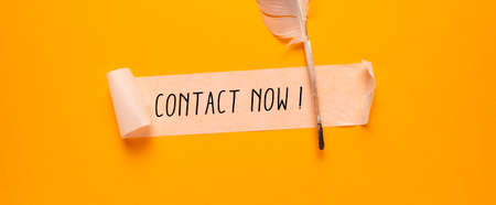 Words with Contact Us Business Concept Ideaの写真素材