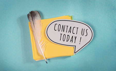 Words with Contact Us Business Concept Idea