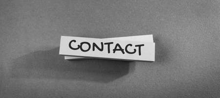 Words with Contact Us Business Concept Ideaの写真素材