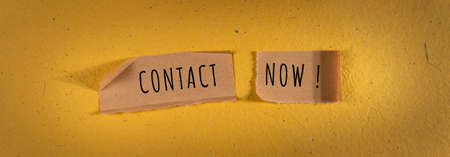 Words with Contact Us Business Concept Ideaの写真素材