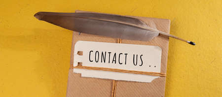 Words with Contact Us Business Concept Idea