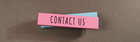 Words with Contact Us Business Concept Ideaの写真素材