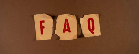 Close up Of Words with Faq , Business Concept ideaの写真素材