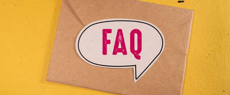 Close up Of Words with Faq , Business Concept ideaの写真素材