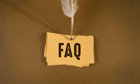 Close up Of Words with Faq , Business Concept ideaの写真素材