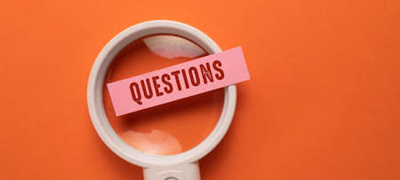 Close up Of Words with Faq , Business Concept idea