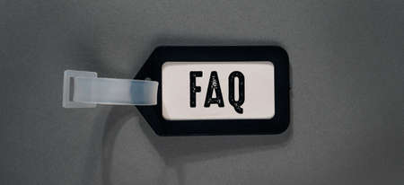 Close up Of Words with Faq , Business Concept ideaの写真素材