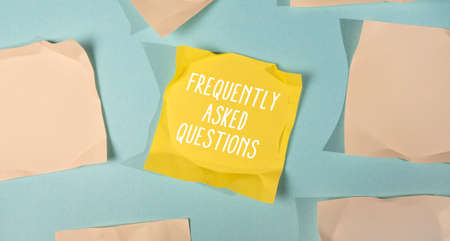 Close up Of Words with Faq , Business Concept ideaの写真素材