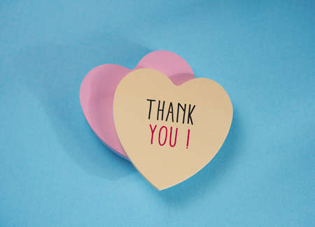 Close up of Thank You Word , Thanks Concept Ideaの写真素材