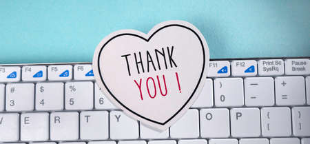 Close up of Thank You Word , Thanks Concept Ideaの写真素材