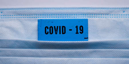 Close up Of Covid 19 Words , Medical Concept Ideaの写真素材