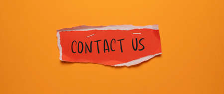 Words with Contact Us Business Concept Idea