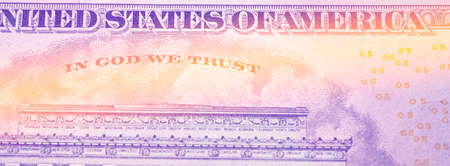 Close up of American Dollar Note Currency
