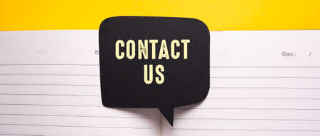 Words with Contact Us Business Concept Ideaの写真素材