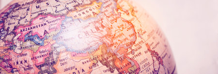 Close up of a Miniature Old Globe