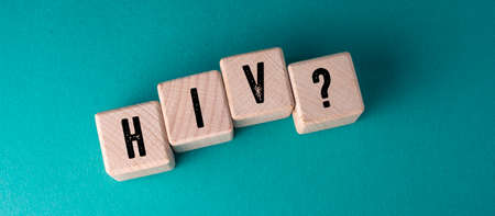 Close up of HIV Word , Health Care Concept Ideaの写真素材