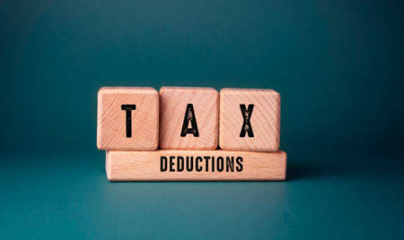 Close up of Tax Words , Business Concept Ideaの写真素材