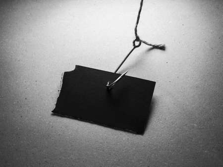 Blank cardboard tag label , This can use for past your wordsの写真素材
