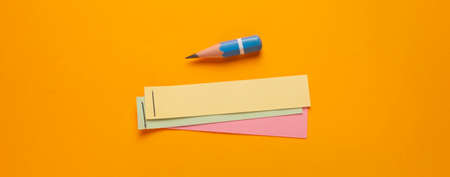 Empty space note papers for copy space your own words