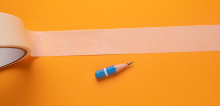 Empty space sticky tape for copy space your own wordsの写真素材