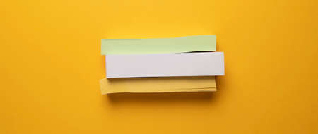 Empty space note papers for copy space your own words