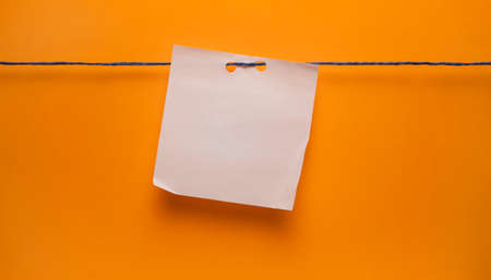 Empty space Paper Tag for copy space your own wordsの写真素材