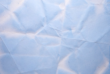 Close up of Crushed Paper Texture for Backgroundの写真素材