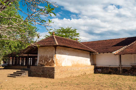 Traditional wood carvings of Embekka Devalaya , Embekka Devalaya was built by the King Vikramabahu III of Gampola Era in Sri Lanka.のeditorial素材
