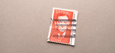 Kandy, Sri Lanka - 20 December 2020: Stamps From USA in Kandy stamp exhibitionのeditorial素材
