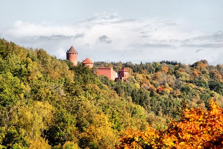 Turaida castle at Sigulda Latviaの写真素材