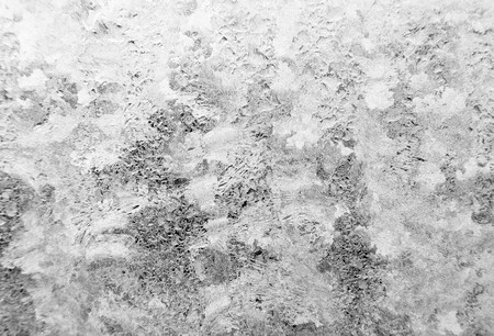 Ice pattern on window white colourの写真素材