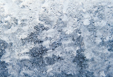 Ice pattern on window white colourの写真素材