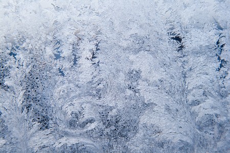 Ice pattern on window white colourの写真素材
