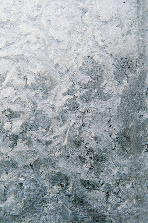 Ice pattern on window white colourの写真素材