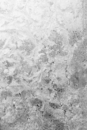 Ice pattern on window white colourの写真素材