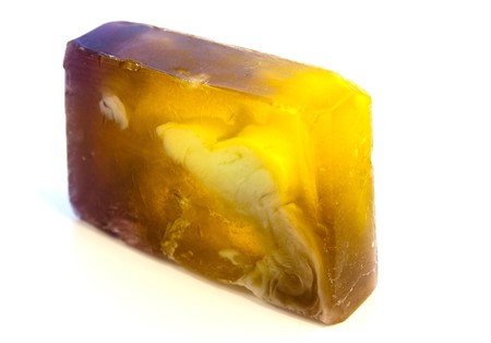 fruity soap on white backgroundの写真素材