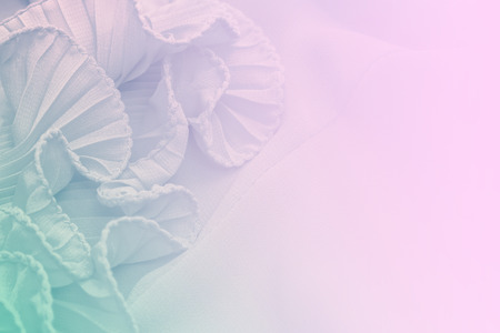 Detail of a dress in soft style for backgroundの写真素材