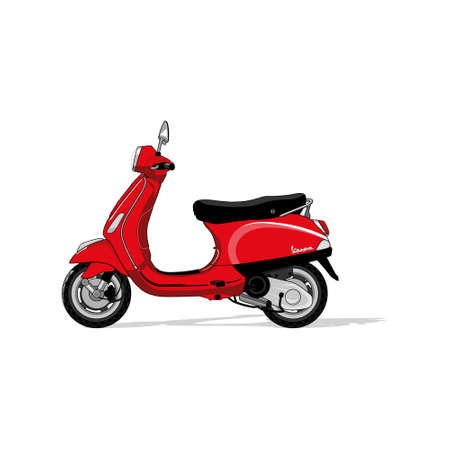 legendary italian scooterのイラスト素材